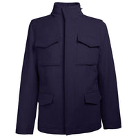 Made in Italy Blue Wool Coat