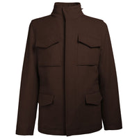 Made in Italy Brown Wool Men's Jacket
