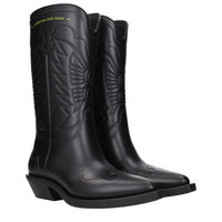 Christian Dior Black Leather Ankle Boots