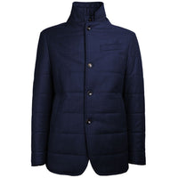 Made in Italy Blue Wool Jackets & Coat