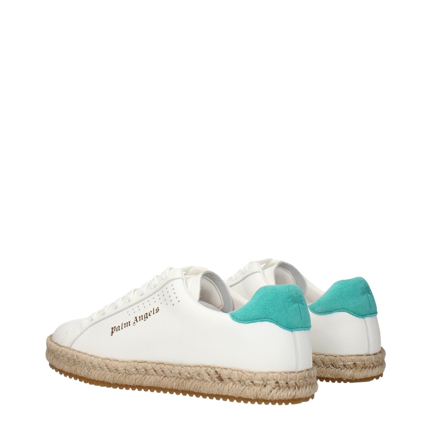 Palm Angels White Leather Low Tops