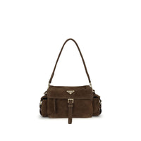 Prada Explore medium Suede Shoulder Bag
