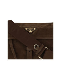 Prada Explore medium Suede Shoulder Bag