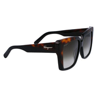 Ferragamo Black Acetate Sunglasses