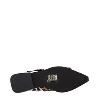 Ganni Brown Fabric Flat Sandals