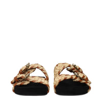 Isabel Marant Beige Raffia Slippers Sandals