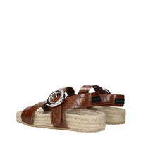 Stella McCartney Brown Leather Flat Sandals
