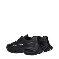 Balmain Black Leather Athletic Sneakers