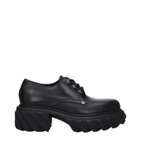 Off-White Black Leather Oxfords And Derbies
