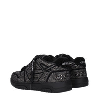Off-White Black Leather Sneakers