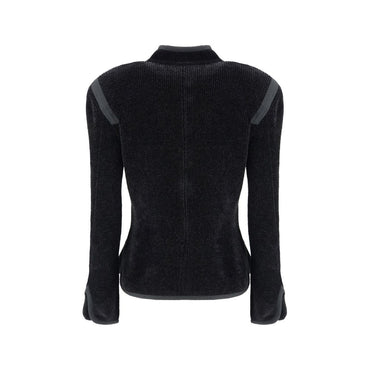 Giorgio Armani Silk Blazer with decorative metal shank buttons