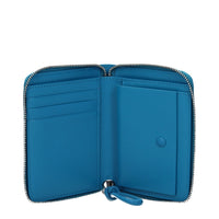 Jil Sander Blue Leather Wallet