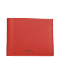 Jil Sander Red Leather Wallet