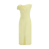 Givenchy Draped Midi Cady Dress