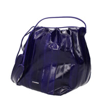 Jil Sander Purple Leather Shoulder Bag