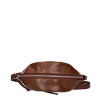 Jil Sander Brown Leather Crossbody Bag