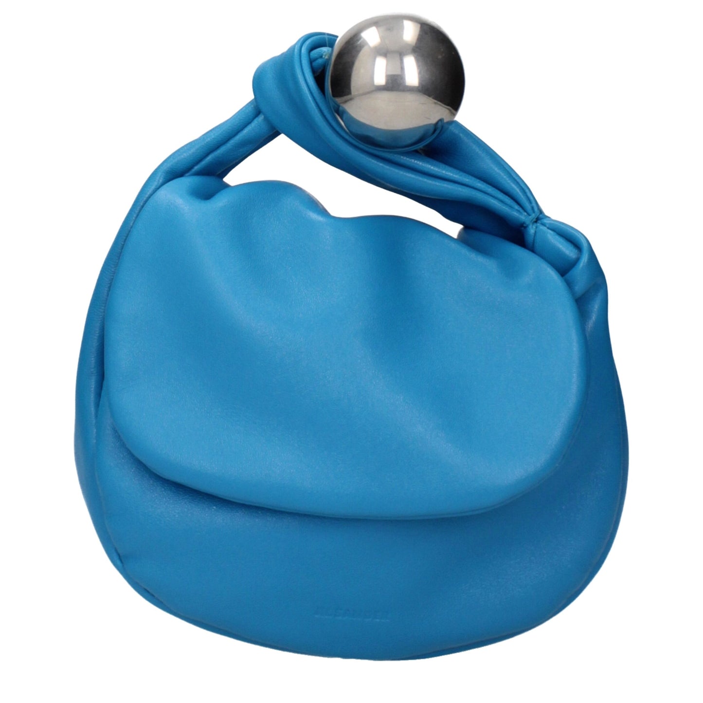 Jil Sander Blue Leather Handbag