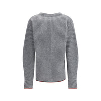 Gucci Ribbed Knit Wool Cardigan