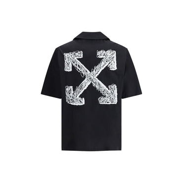 Off-White Bowling Shirt in Poplin