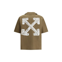 Off-White Bowling Shirt in Poplin