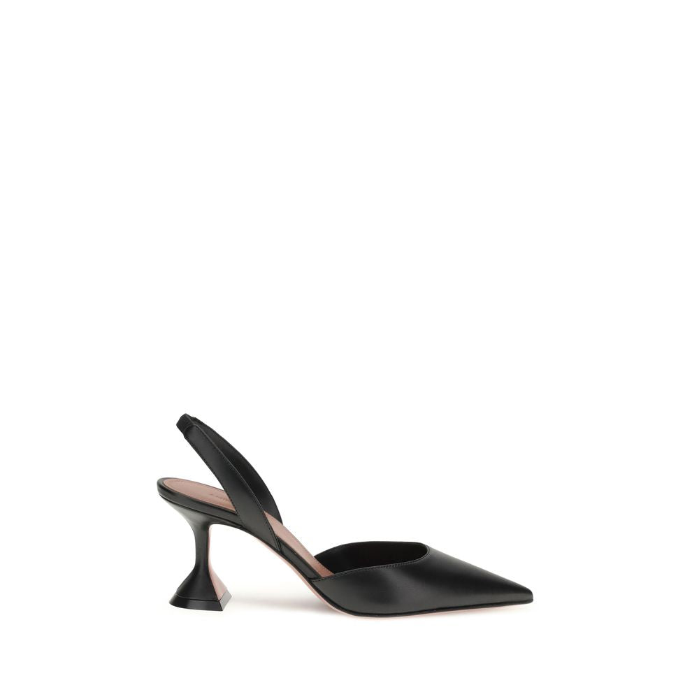 Amina Muaddi Holli Décolleté - high heel black pump shoes
