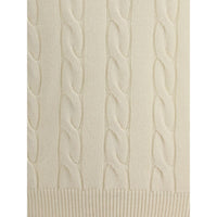 Aragona Cashmere White Cashmere Turtleneck