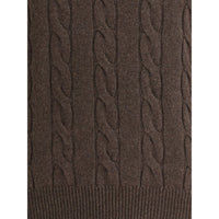 Aragona Cashmere Brown Cashmere Turtleneck