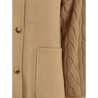 Max Mara Double-breasted Jacket with contrasted sleeves