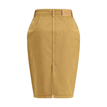 Saint Laurent Denim Pencil Skirt