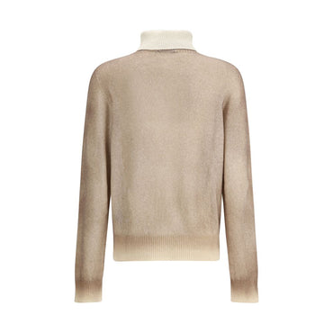 Aragona Cashmere Brown Cashmere Turtleneck