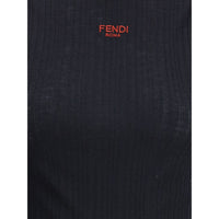 Fendi Sleeveless Virgin Wool Top