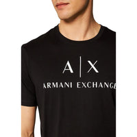 Armani Exchange Black Cotton T-Shirt