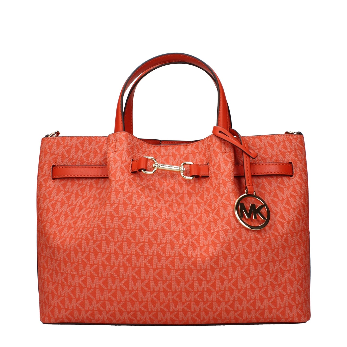 Michael Kors Orange Fabric Handbags