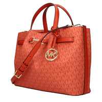 Michael Kors Orange Fabric Handbags