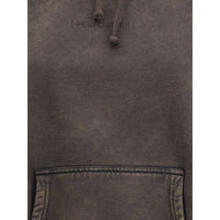 ALAINPAUL Gathered Neckline Hoodie