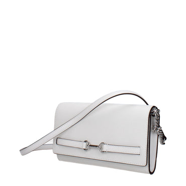 Michael Kors White Leather Clutch Bags