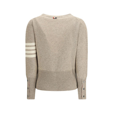 Thom Browne Jersey Stitch Shetland Wool 4-Bar Cardigan