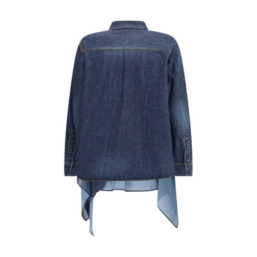 Sacai Denim and satin Shirt