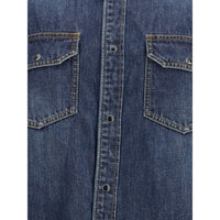 Sacai Denim and satin Shirt