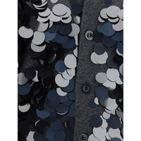 Sacai Sequined Wool Cardigan