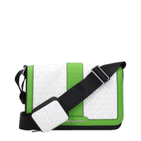 Michael Kors White Fabric Crossbody Bags
