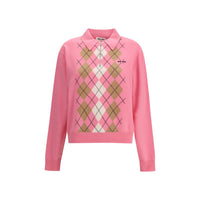 Miu Miu Cashmere zip Polo