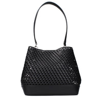 Michael Kors Black Leather Shoulder Bags