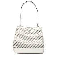 Michael Kors White Leather Shoulder Bags