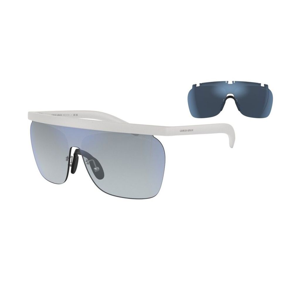 Giorgio Armani White Acetate Sunglasses