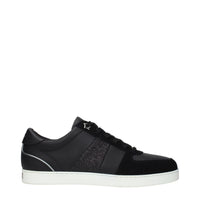 Jimmy Choo Black Leather Low Tops