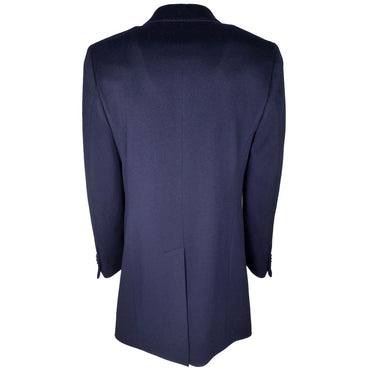 Made in Italy Blue Wool Coat