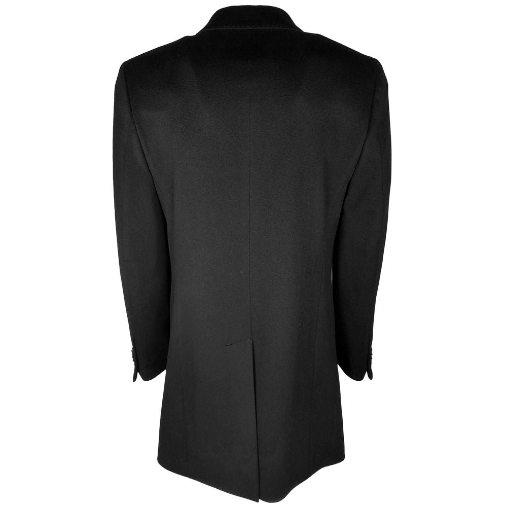 Made in Italy Black Wool Coat
