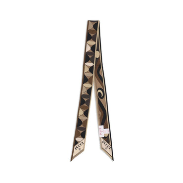 Emilio Pucci Manuba and Moiré print silk Scarf