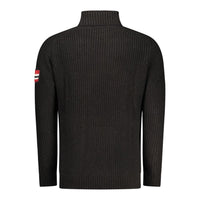Norway 1963 Black Wool Men Sweater